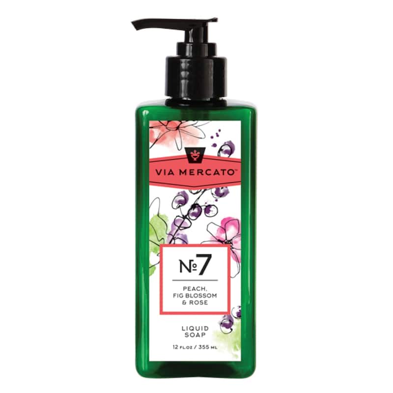 Via Mercato Liquid Hand Soap No 7 - Peach Fig Blossom & Rose