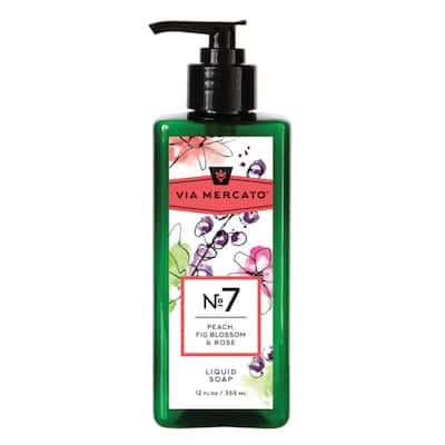 Via Mercato Liquid Hand Soap No 7 - Peach Fig Blossom & Rose