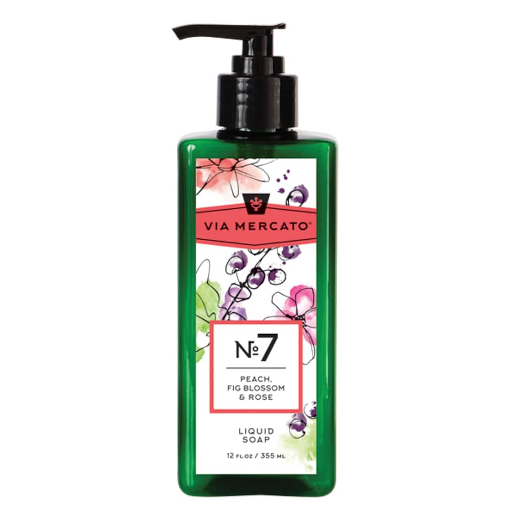 Via Mercato Liquid Hand Soap No 7 - Peach Fig Blossom & Rose