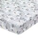 preview thumbnail 5 of 8, Lambs & Ivy Sleepy Sheep 5-Piece Gray/White Watercolor Baby Crib Bedding Set