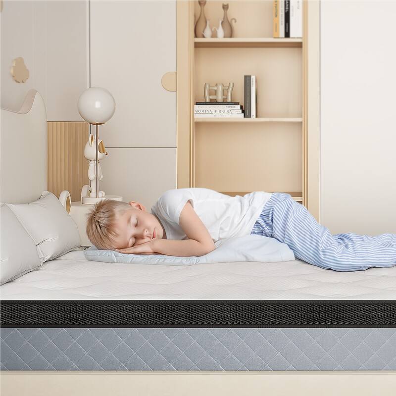 8-inch Medium Firm Gel Memory Foam Mattress with Pocket Spring Hybrid Mattress
