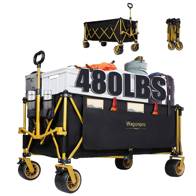 67.5-Inch Extra Long Heavy-Duty Utility Wagon with Opening Tailgate