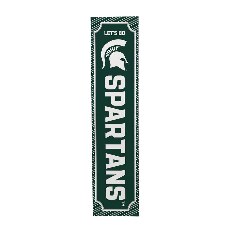 47" Double Sided Seasonal Porch Leaner, Michigan State University - 47" x 11.25"