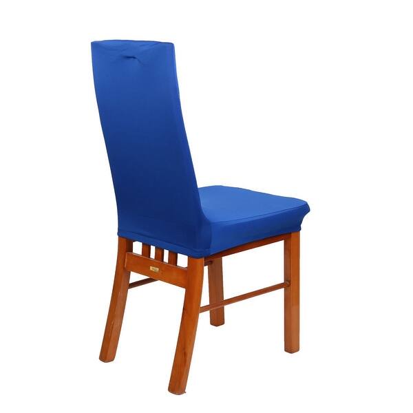 Shop Unique Bargains 2 Pcs Blue Spandex Removable Stretch Dining