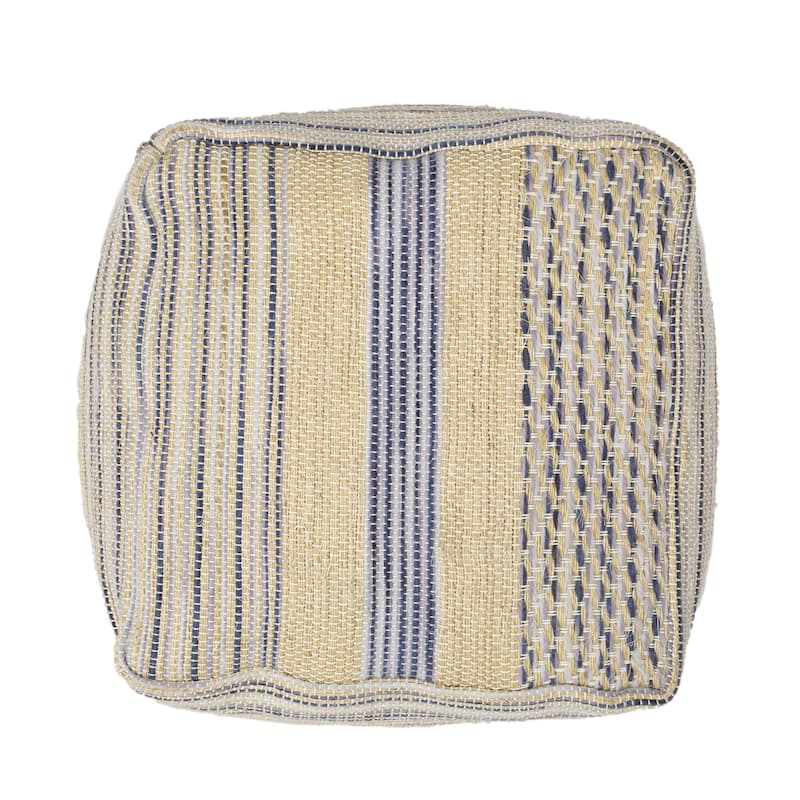 Modern Design Fabric Pouf,Filled with Polystyrene Beads Ottoman,Softness And Comfort
