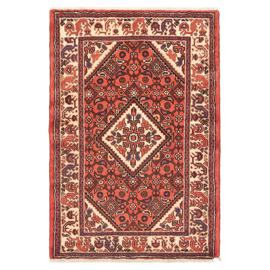 ECARPETGALLERY Hand-knotted Andelz Copper Wool Rug - 3'3 x 4'10