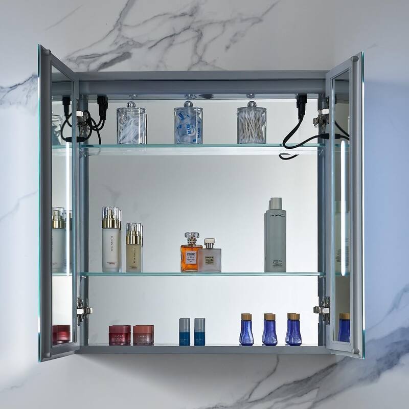 LED Lighted Bathroom Medicine Cabinet with Mirror