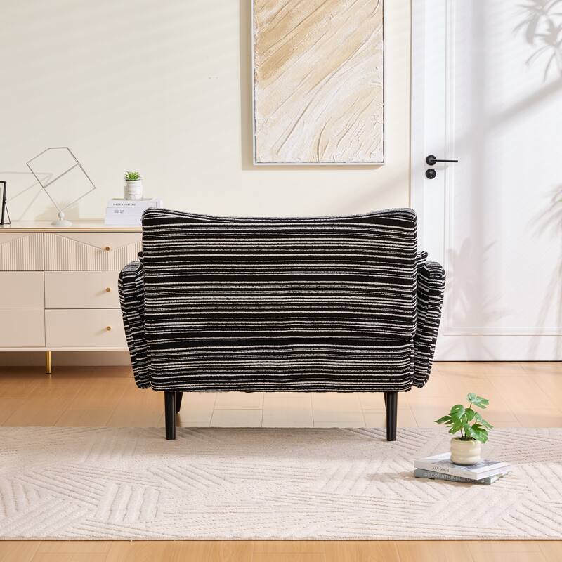 Modern style two seater sofa with ultra comfortable armrests