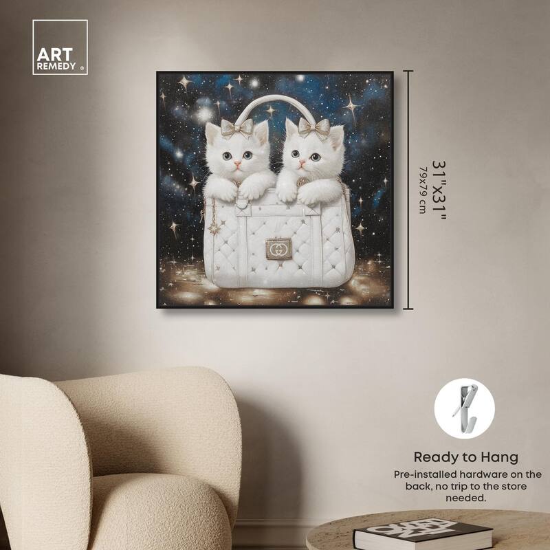 Constellation Kittens Purse Canvas by Art Remedy