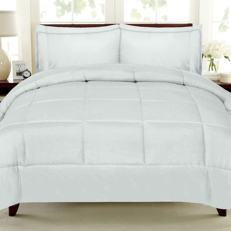 Sweet Home Collection Luxury Solid Bed-In-a-Bag with Sheet Set - Mint - Queen