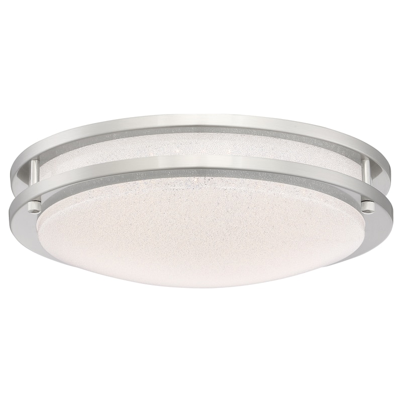 Sparc - LED 14" Flush Mount - Chrome Finish - Starry Acrylic - Dimmable - Dedicated LED - Chrome