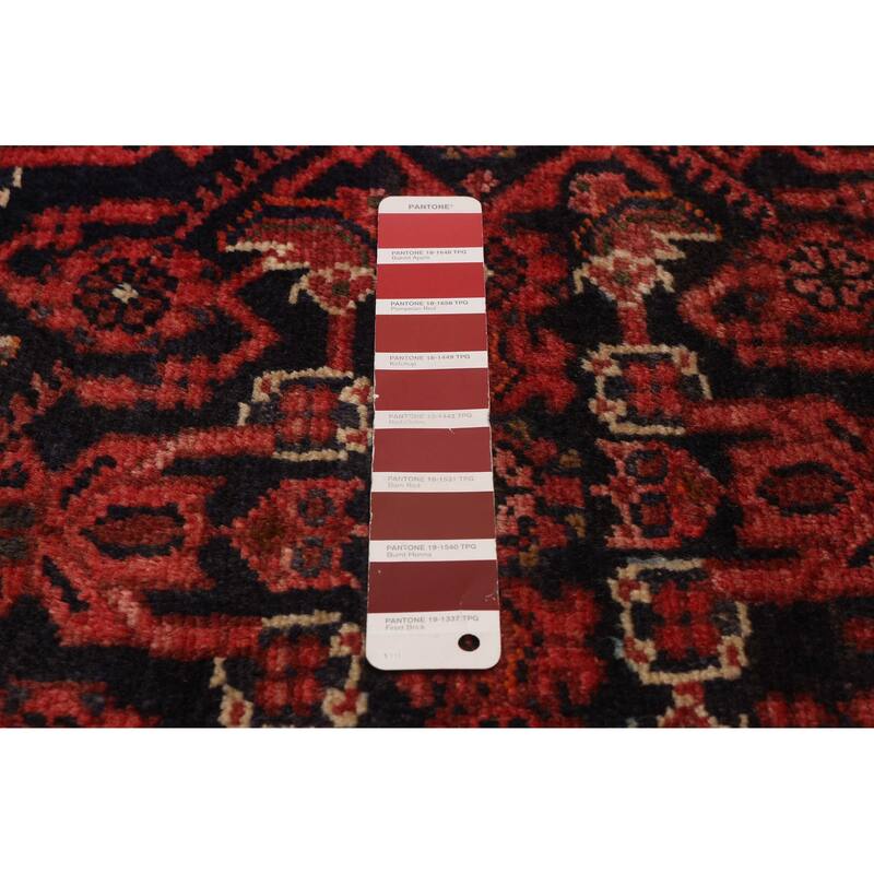 ECARPETGALLERY Hand-knotted Andelz Red Wool Rug - 3'8 x 13'4