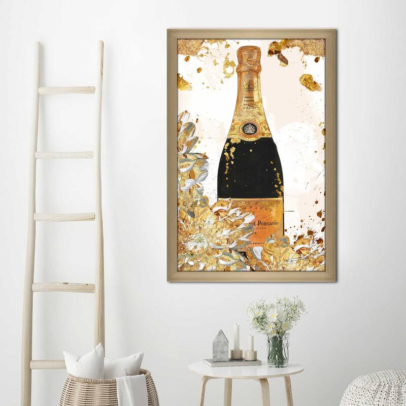 "Champagne in Gold" by Jodi Print on Acrylic