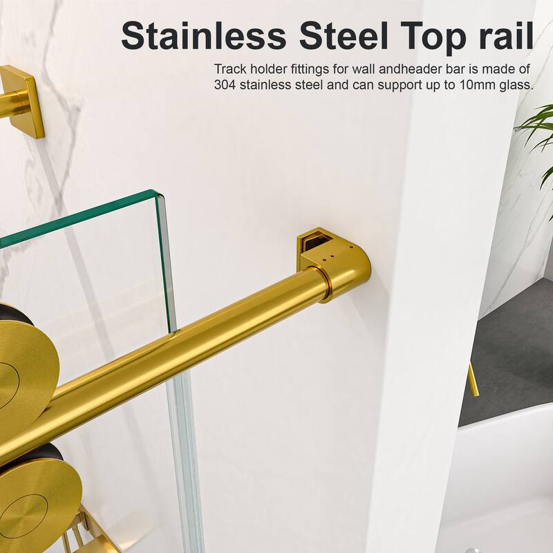 Frameless Single Sliding Shower Door