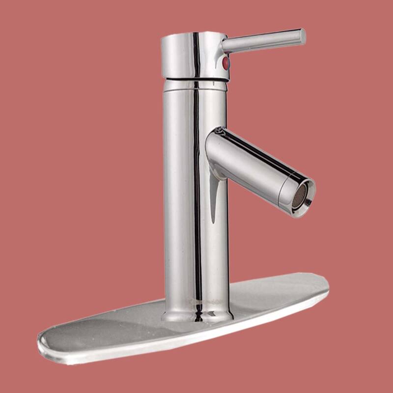 Chrome Widespread Plate Single Hole Bathroom Sink Faucet Renovators Supply