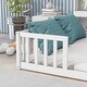 preview thumbnail 4 of 16, Full Size Pine Wood Floor Bed with Bookcase and Guardrails