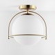 preview thumbnail 10 of 8, SAFAVIEH Lighting Valise Flush Mount - 13" W x 11" D x 11" H