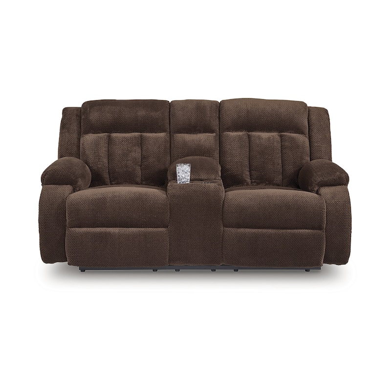 Signature Design by Ashley Free Wake Power Reclining Loveseat with Console - 75" W x 40" D x 40" H