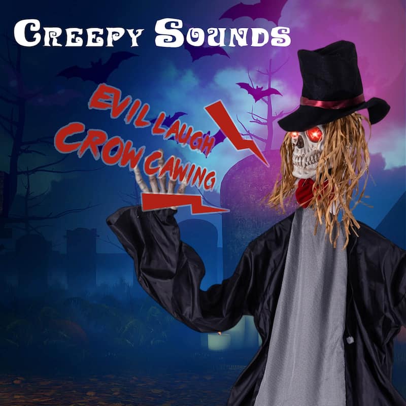 Costway Halloween Animatronic Standing Bride 7.2 FT Haunted House