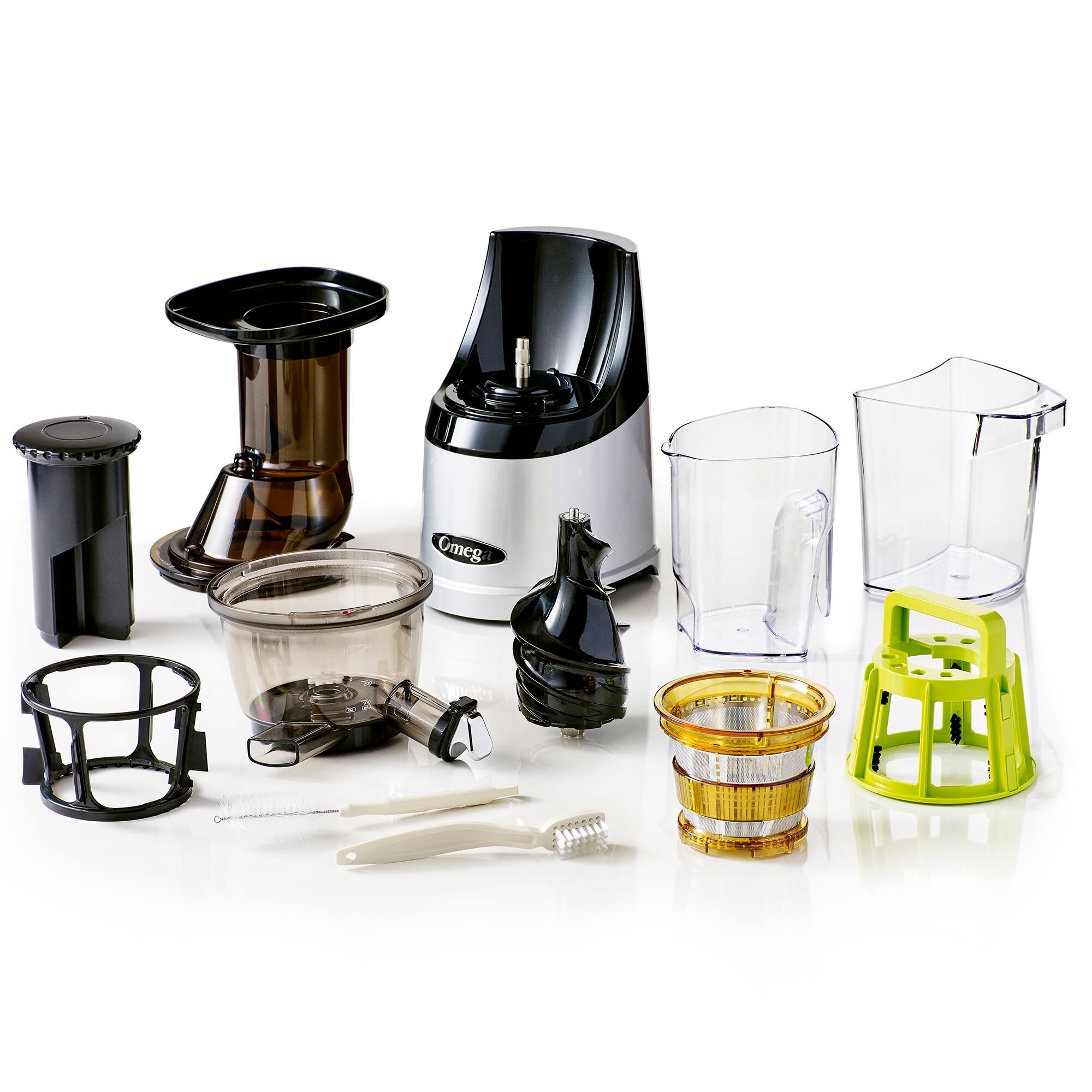 Omega MegaMouth Compact Masticating Vertical Juicer, 240W LowSpeed