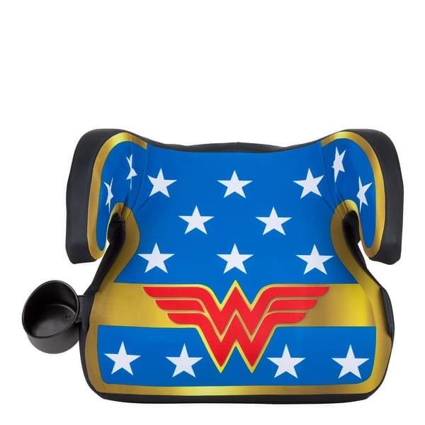 slide 2 of 4, KidsEmbrace Backless Booster Car Seat, DC Comics Wonder Woman - Blue/Red