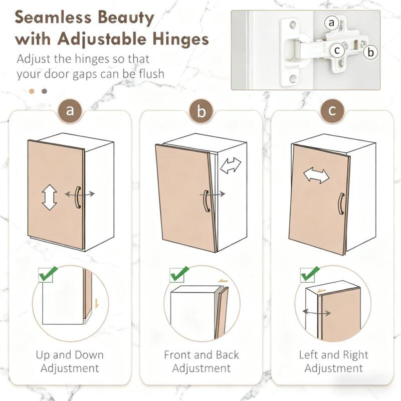 Freestanding Kitchen Pantry Cabinet with Hutch