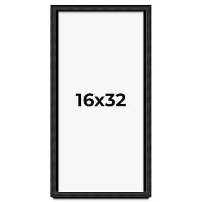 16x32 Shadow Box Black Rustic Barnwood Display Frame | 1.125 Inch