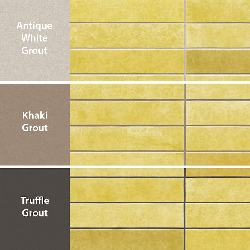 Merola Tile Menorca Lemon 2-1/2" x 12-7/8" Ceramic Wall Tile