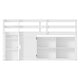 preview thumbnail 10 of 11, Twin Size Kids Loft Bed with Storage & Wardrobe, Solid Wood Pine Frame, Low Loft Bed White Kids Storage Bed