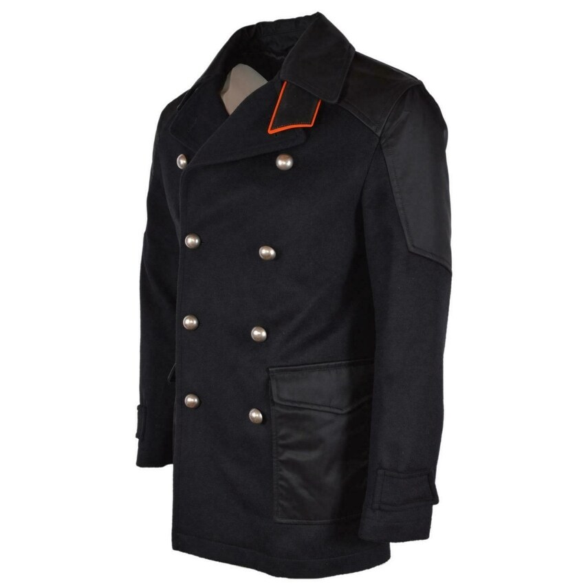 mens military peacoat jacket