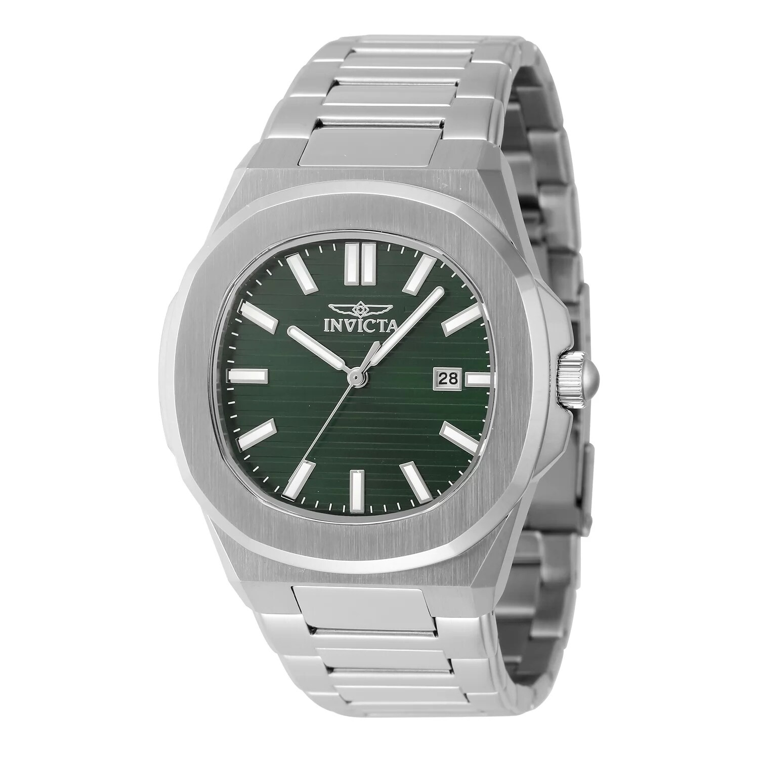 Invicta Men's 48323 Speedway Quartz 3 Hand Green Dial Watch