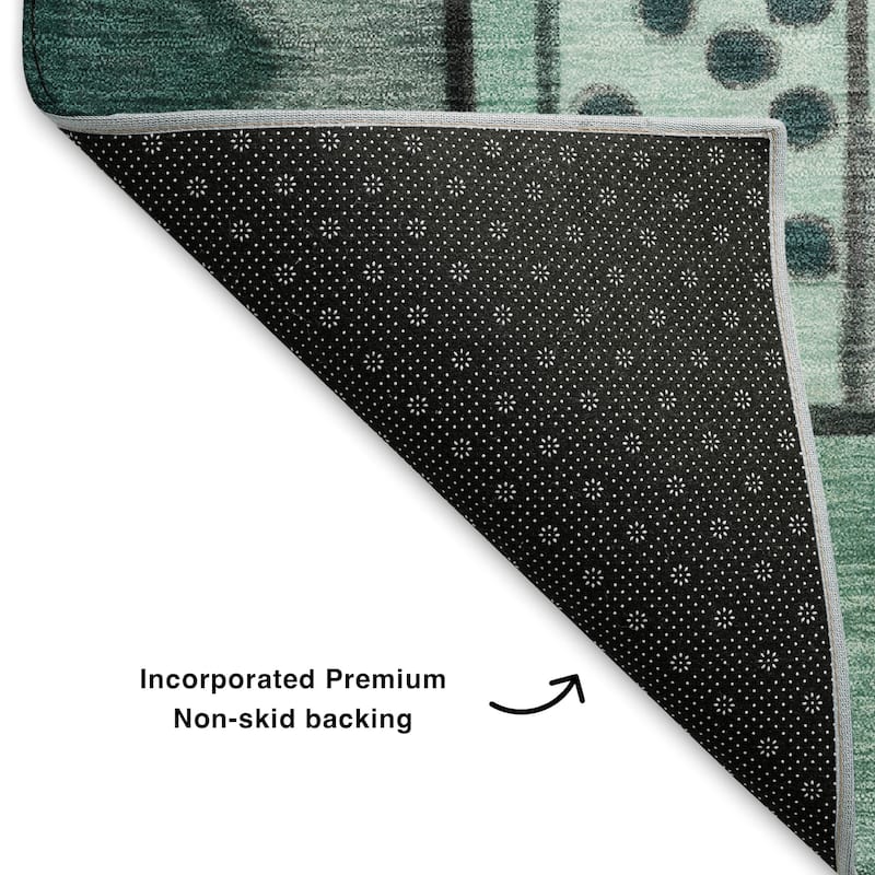 Premium Washable Super Soft Mosaic Contemporary Mayfield Rug