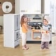 preview thumbnail 4 of 8, Gymax Kids Wooden Pretend Play Kitchen Toddlers Toy with Refrigerator