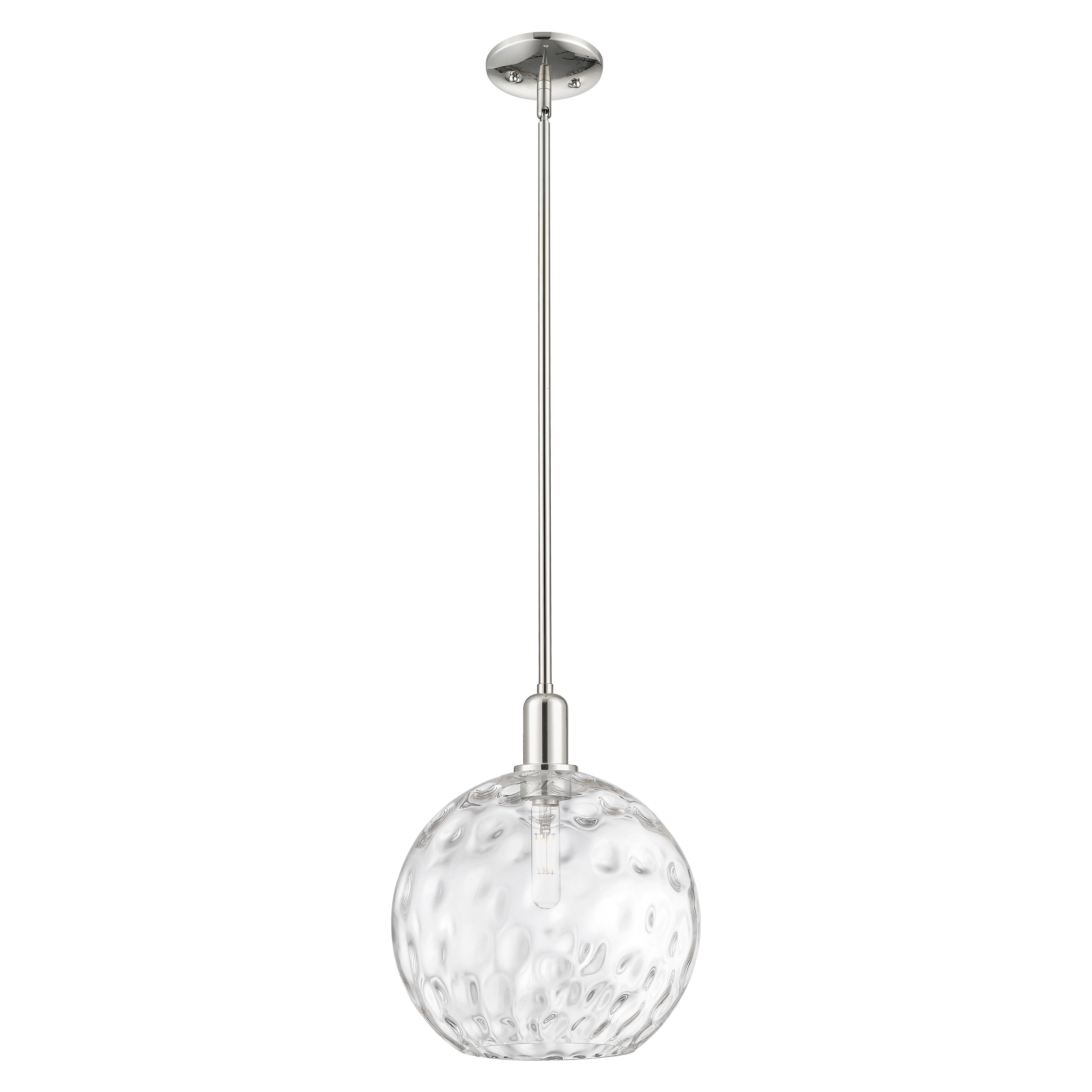 Innovations Lighting Endless Possibilities Arcadia - Athens Water Glass - 1 Light 12" Stem Hung Mini Pendant