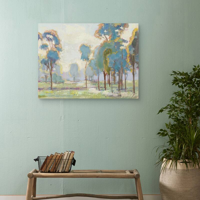 Blue Trees by Jennifer Stottle Taylor Canvas Art Print