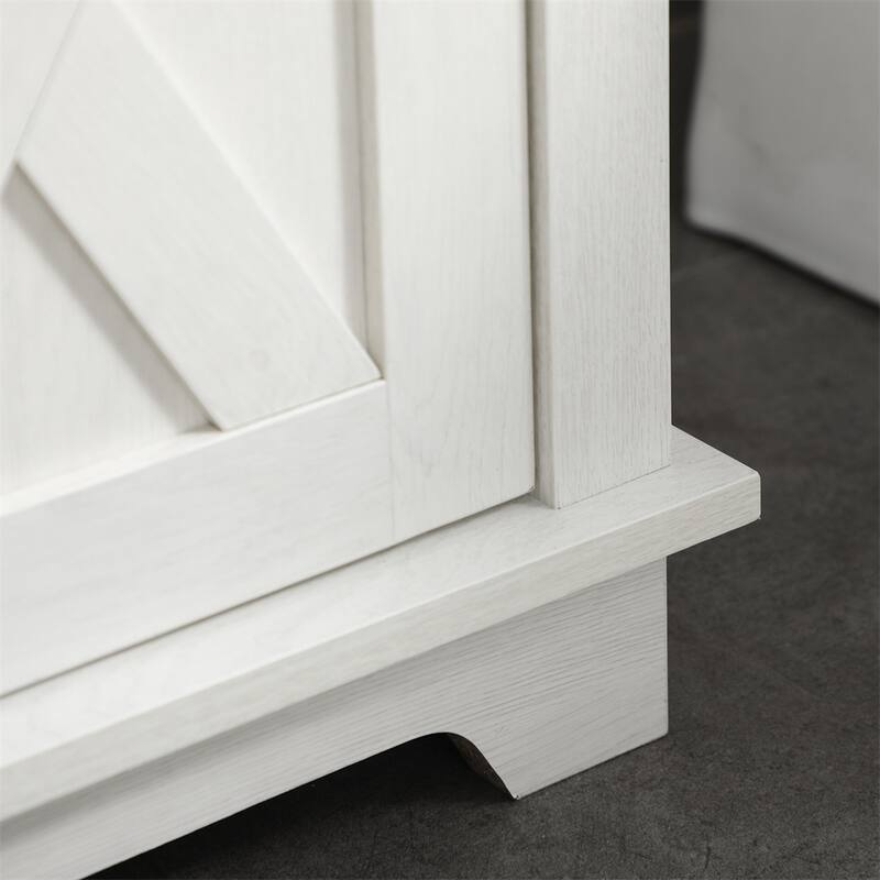 Farmhouse Under Sink Bathroom Cabinet,Pedestal Vanity Storage Cabinet