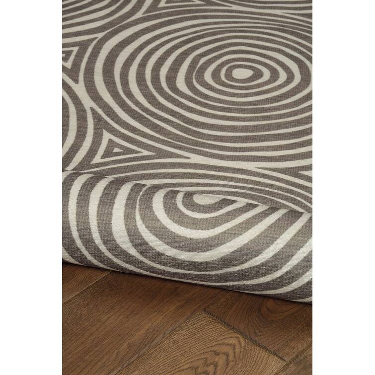 Indoor/Outdoor Water Resistant Estero Orange & Ivory Washable Area Rug Washable Area Rug - 2' x 3'