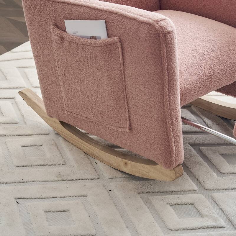 Rocking Chair With Adjustable Footrest
