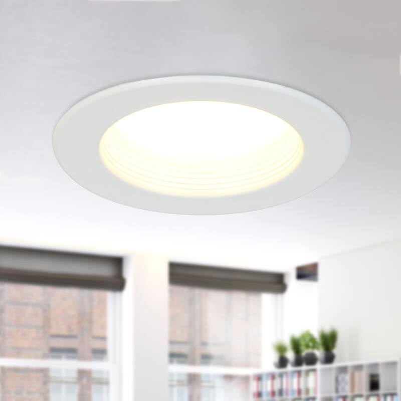 Flush Mount Round Ceiling Light 7.4" Wide 5CCT Dimmable Recessed Lighting