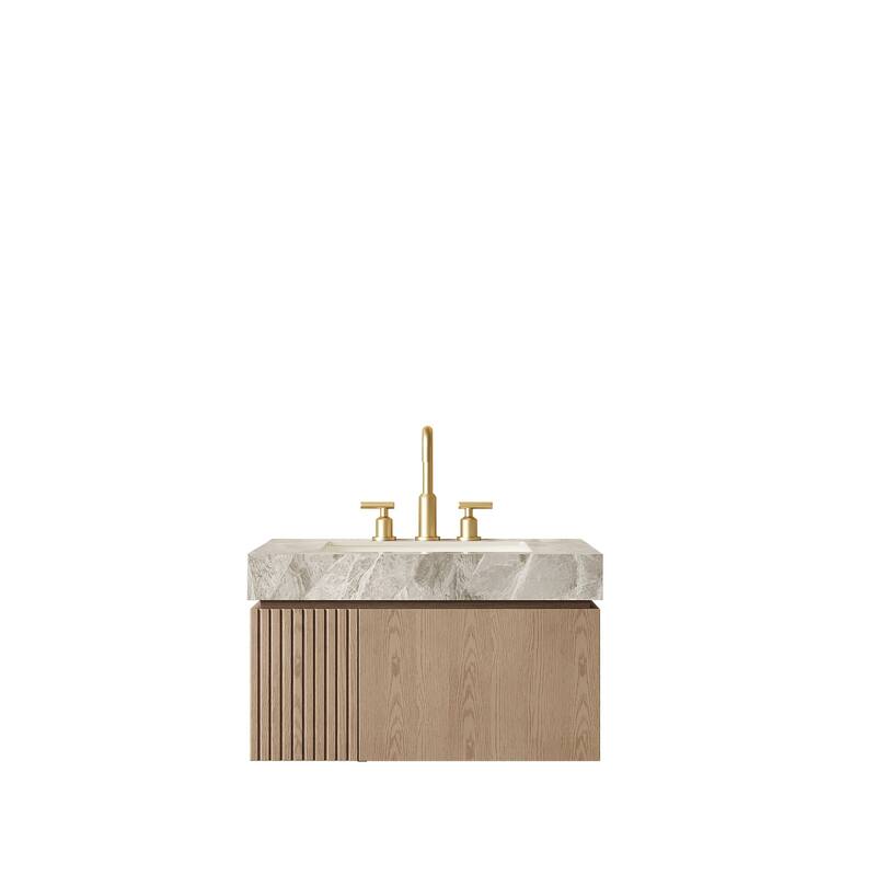 Floating Bathroom Vanity with 3 Pre-drilled Faucet Holes