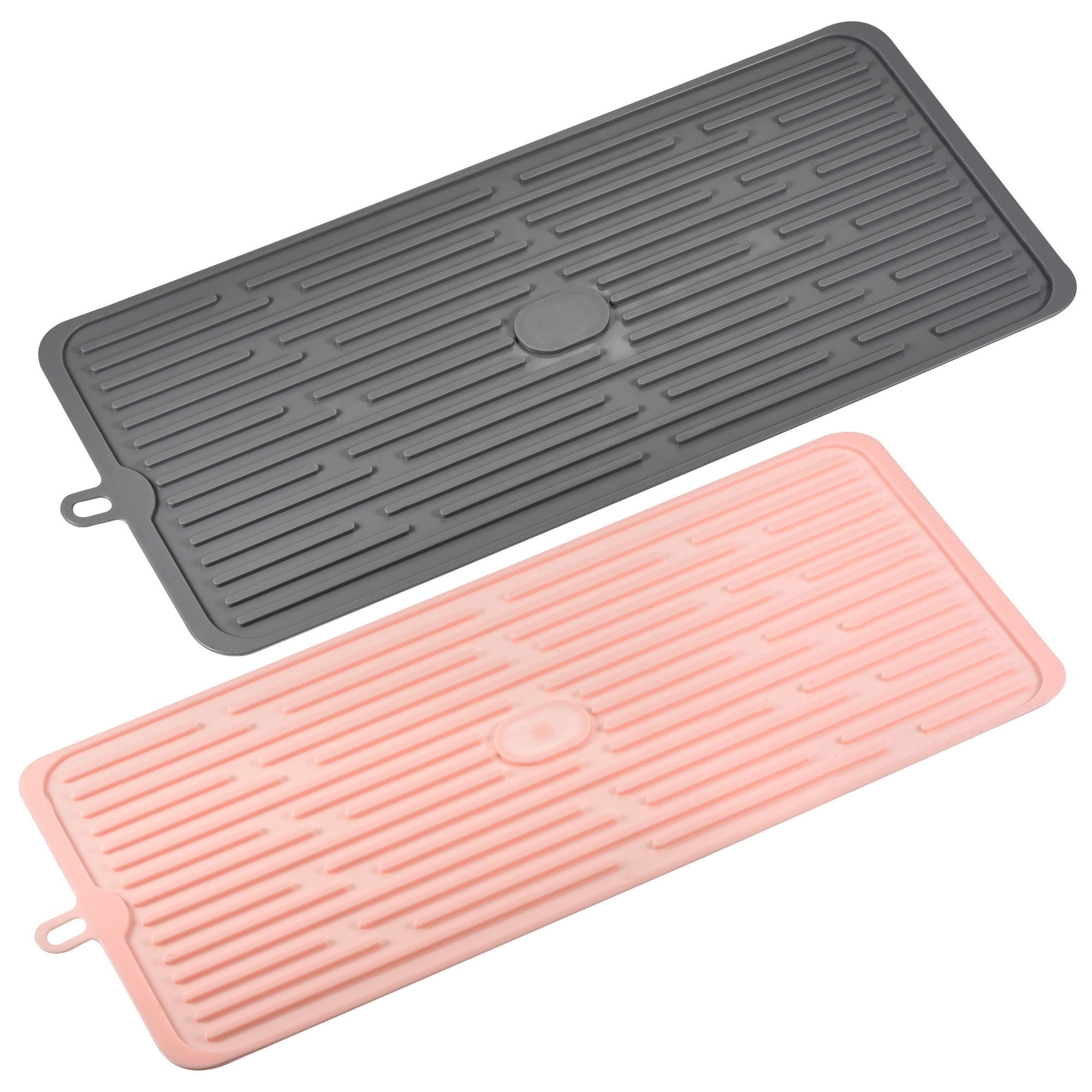 Unique Bargains Dish Drying Mat Set Silicone Drain Pad Heat