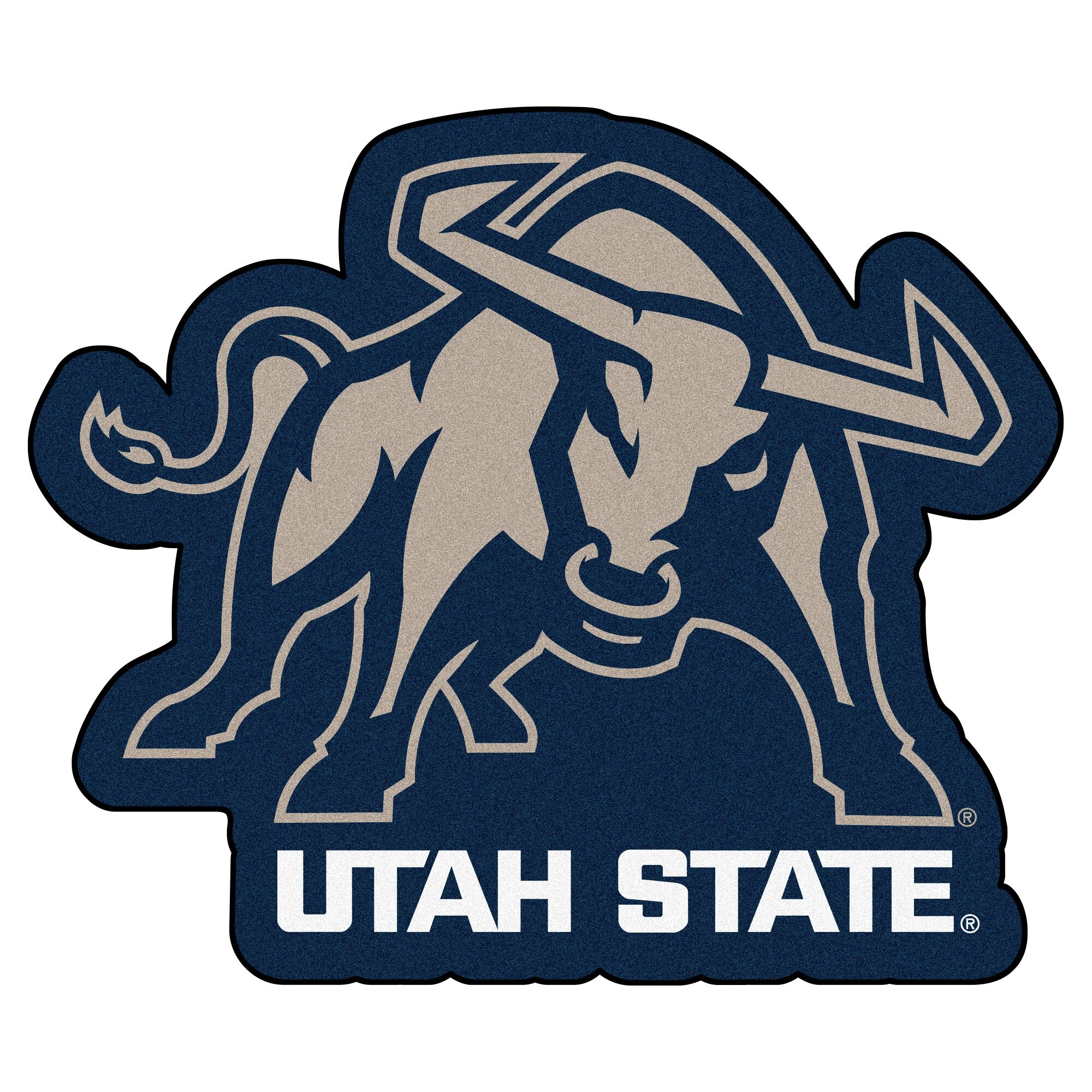 Shop Ncaa Utah State University Aggies Mascot Novelty Logo Shaped Area Rug On Sale Overstock 22626060