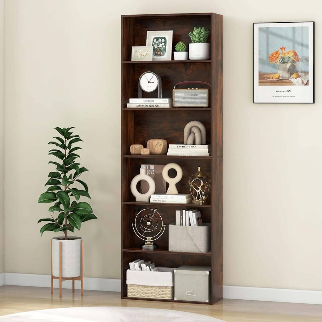 Tall Bookshelves and Bookcases Vertical Bookshelf Tower