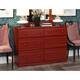 100% Solid Wood 6-drawer Double Dresser by Palace Imports - Mahogany
