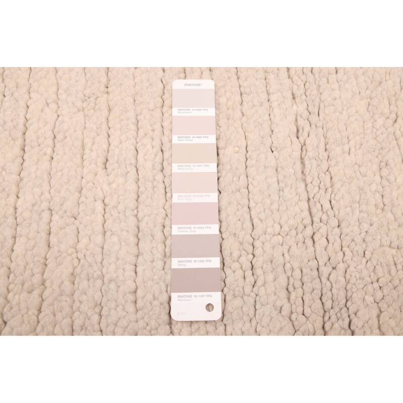 ECARPETGALLERY Hand-knotted Looma Light Grey Wool Rug - 8'3 x 10'0