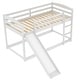 preview thumbnail 16 of 29, Space-saving Design Low Bunk Bed with Slide,Twin over Twin Bunk Bed with Convertible Slide and Ladder