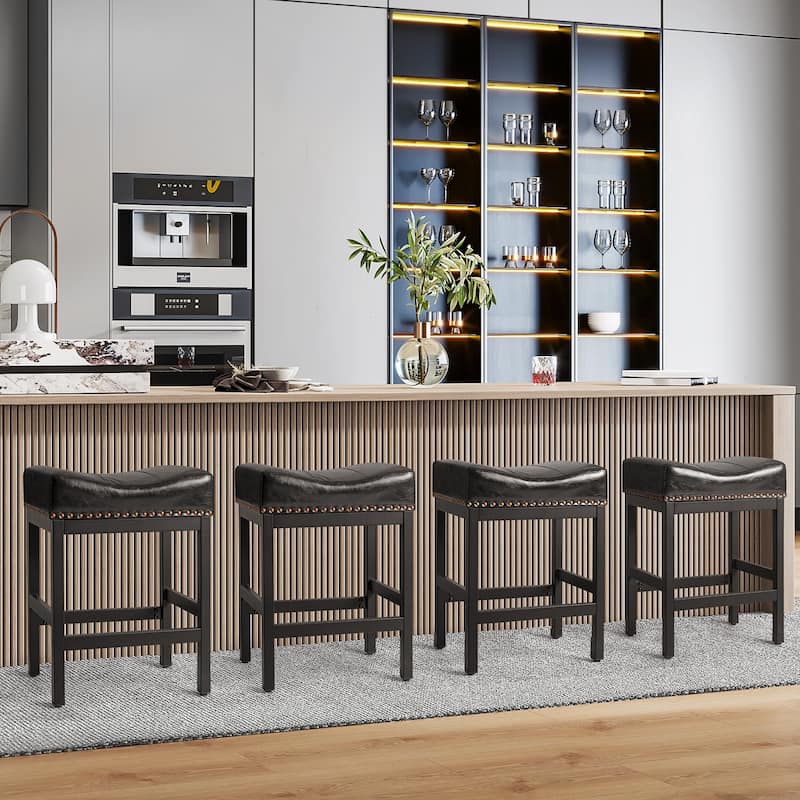 Homall Bar Stool Saddle Counter Stools