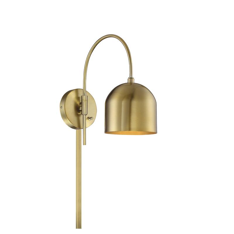 Meridian M90045 Single Light 13" Tall Plug-In Wall Sconce