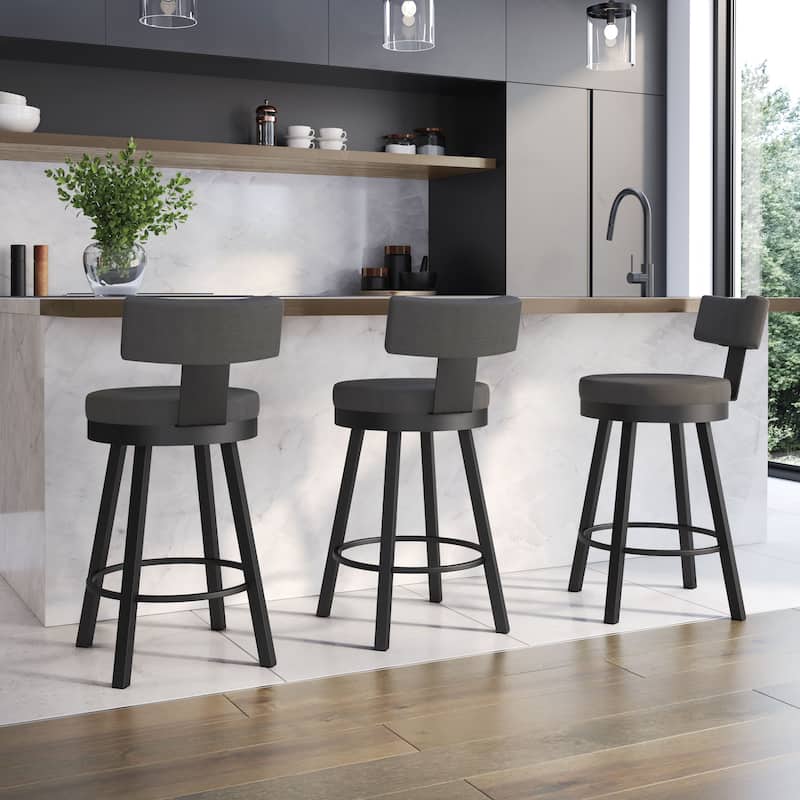 Amisco Morgan Swivel Counter and Bar Stool