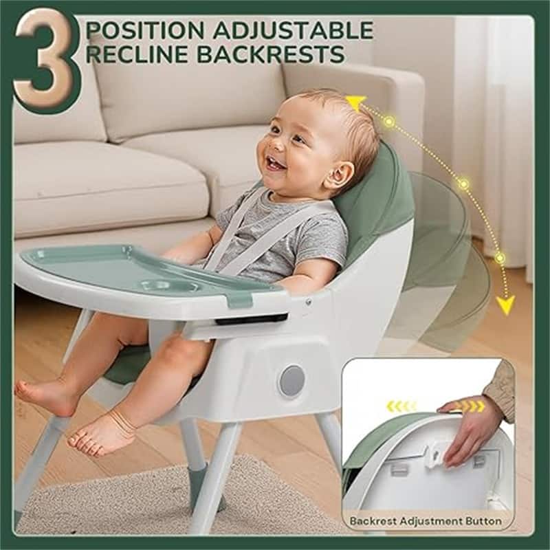 6-in-1 Portable Feeding Rocking Seat Baby High Chair